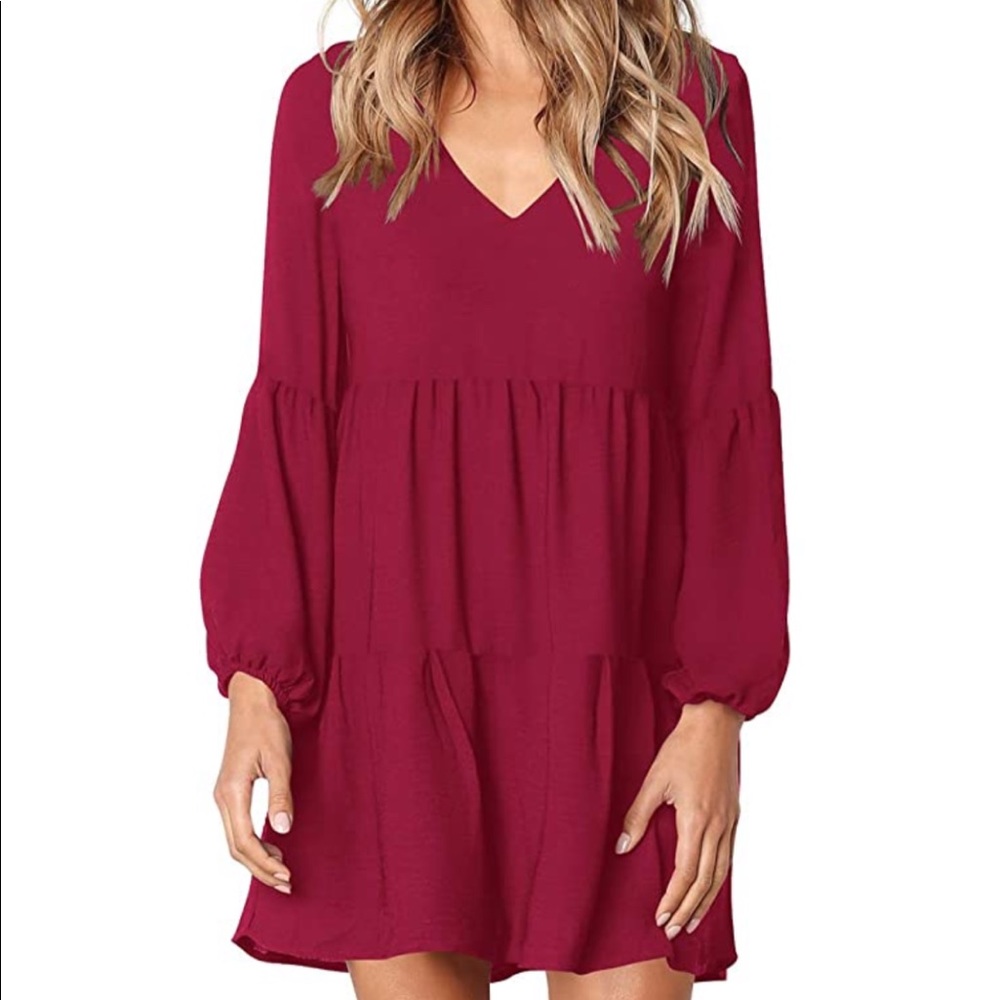 Burgundy Tunic Dress